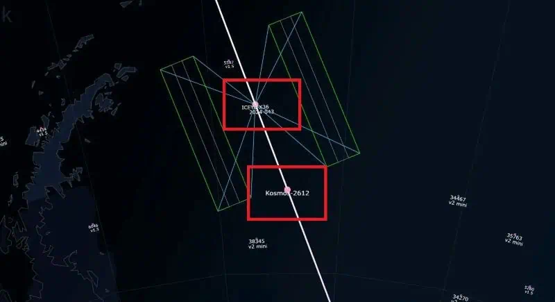 Manevră riscantă în spațiu: Satelitul rusesc Kosmos 2612 s-a apropiat de un satelit comercial Iceye-X36