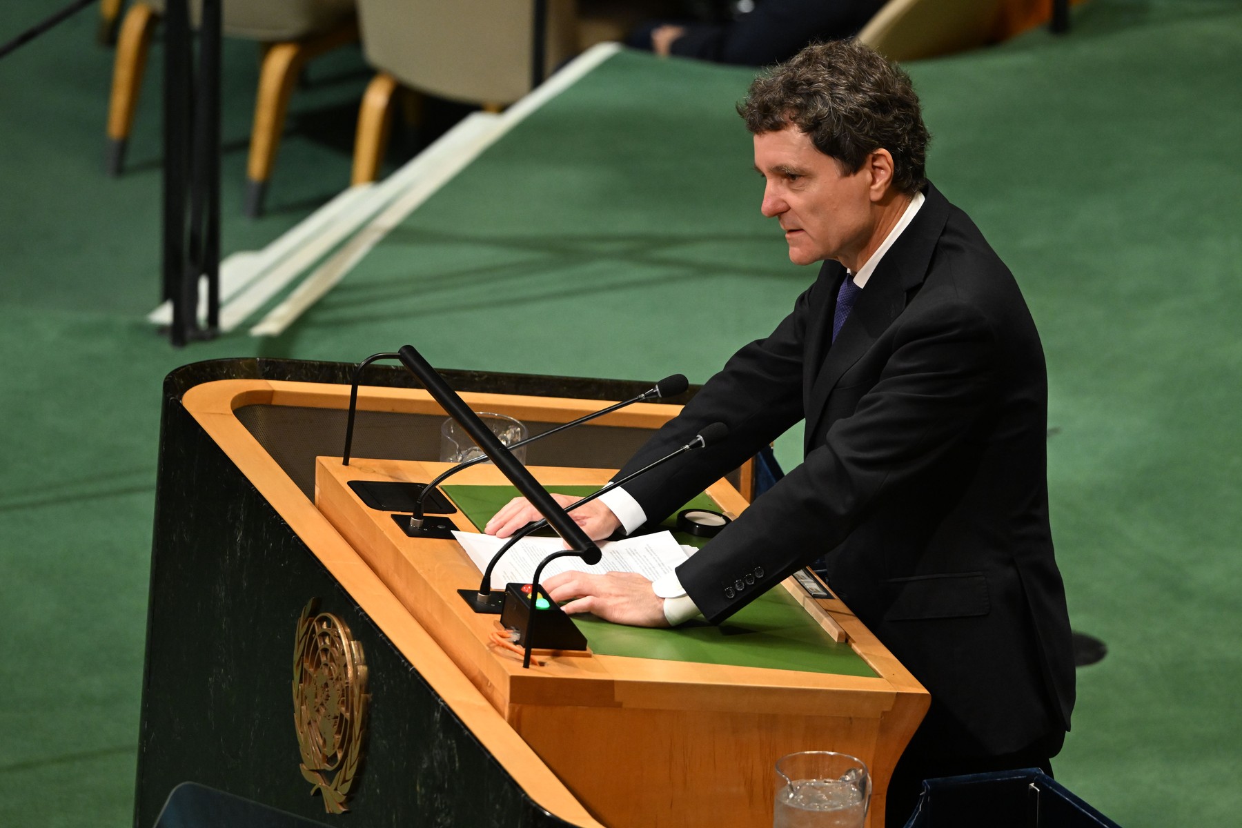 Nicușor Dan de la tribuna ONU: Rusia urmărește o agendă revizionistă și lansează un război hibrid împotriva Europei