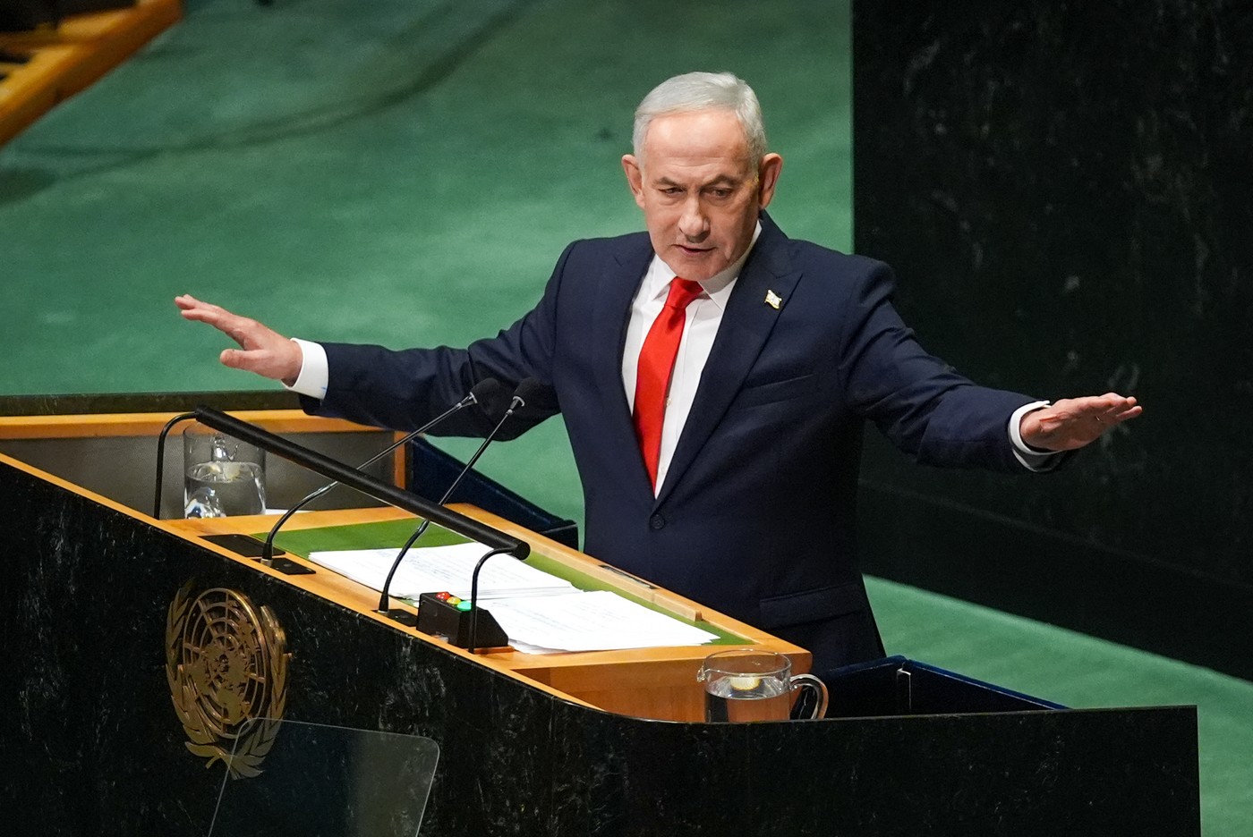 Protest diplomatic la ONU: Zeci de delegații au părăsit sala în timpul discursului lui Netanyahu