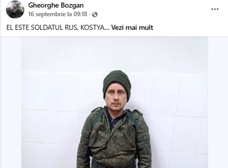 Fake-news despre GRU și soldatul Kostya: de la o postare virală la un autor cu istoric judiciar problematic