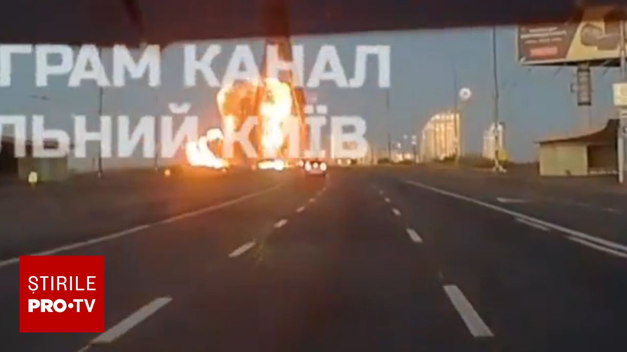 Atac rusesc asupra infrastructurii critice din Kiev: Podul de Nord a fost lovit de drone