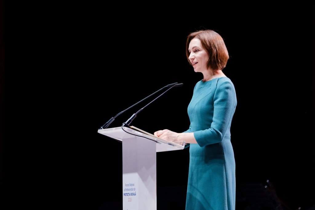 Maia Sandu: Rusia a încercat să transforme Republica Moldova într-un al doilea Belarus pentru a ataca UE